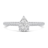 Thumbnail Image 4 of 0.37 CT. T.W. Pear Multi-Diamond Engagement Ring in 14K White Gold