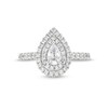 Thumbnail Image 4 of Vera Wang Love Collection Canadian Certified Pear-Shaped Centre Diamond 1.23 CT. T.W. Engagement Ring in 14K White Gold