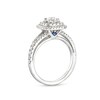Thumbnail Image 3 of Vera Wang Love Collection Canadian Certified Centre Diamond 0.95 CT. T.W. Double Frame Engagement Ring in 14K White Gold