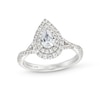 Thumbnail Image 0 of Vera Wang Love Collection Canadian Certified Pear-Shaped Centre Diamond 0.80 CT. T.W. Engagement Ring in 14K White Gold