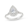 Thumbnail Image 1 of Vera Wang Love Collection Canadian Certified Pear-Shaped Centre Diamond 0.80 CT. T.W. Engagement Ring in 14K White Gold
