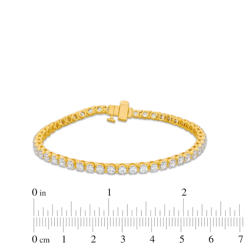 Main Image 4 of 3.00 CT. T.W. Diamond Tennis Bracelet in 10K Gold