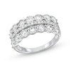 Thumbnail Image 1 of 1.00 CT. T.W. Diamond Miracle Double Row Band in 10K White Gold