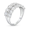 Thumbnail Image 4 of 1.00 CT. T.W. Diamond Miracle Double Row Band in 10K White Gold
