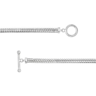 4.0mm Cuban Herringbone Chain Necklace and Bracelet Set in Solid Sterling Silver
