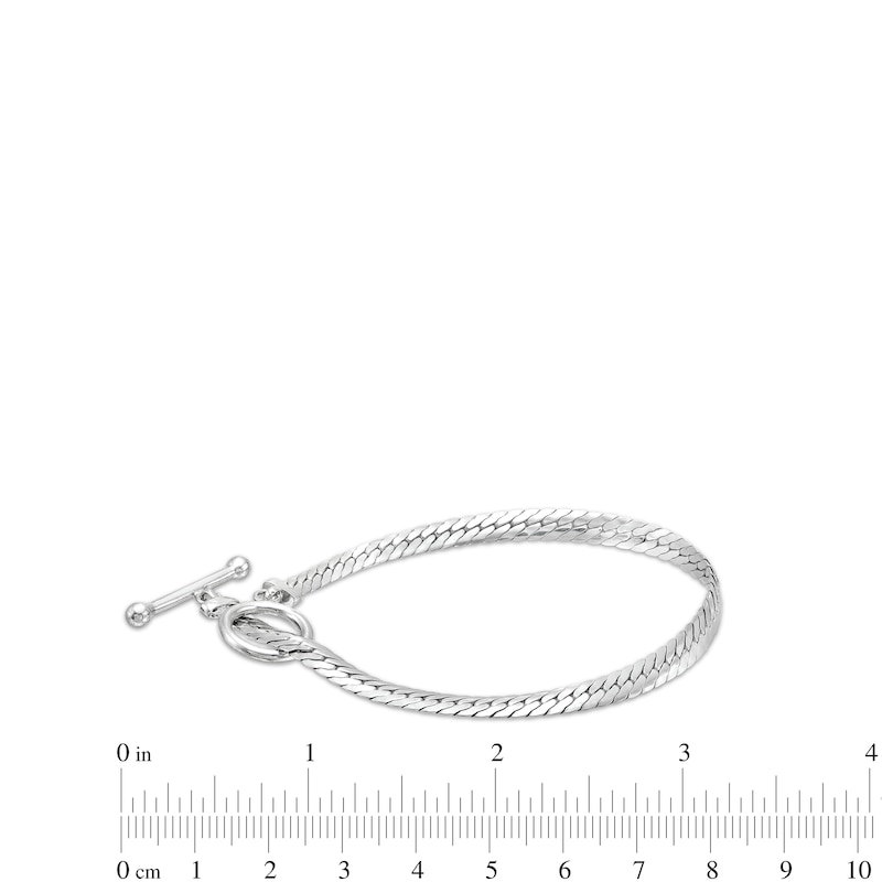 Main Image 3 of 4.0mm Cuban Herringbone Chain Necklace and Bracelet Set in Solid Sterling Silver
