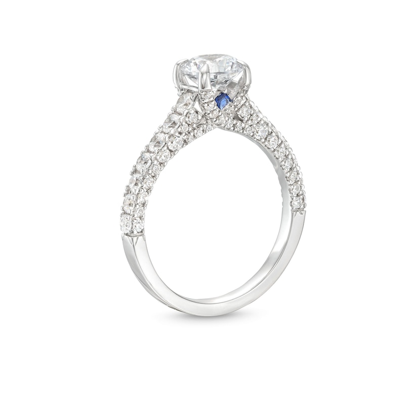 Vera Wang Love Collection Canadian Certified Centre Diamond 1.95 CT. T.W. Engagement Ring in 14K White Gold (I/SI2)|Peoples Jewellers