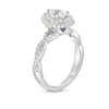 Thumbnail Image 3 of Vera Wang Love Collection Canadian Certified Pear-Shaped Centre Diamond 1.18 CT. T.W. Engagement Ring in 14K White Gold