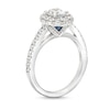 Thumbnail Image 3 of Vera Wang Love Collection Canadian Certified Oval Centre Diamond 1.45 CT. T.W. Frame Engagement Ring in 14K White Gold