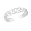 Thumbnail Image 1 of Cascading Braid Toe Ring in 10K White Gold