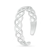 Thumbnail Image 2 of Cascading Braid Toe Ring in 10K White Gold