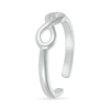 Thumbnail Image 2 of Sideways Infinity Symbol Toe Ring in Sterling Silver