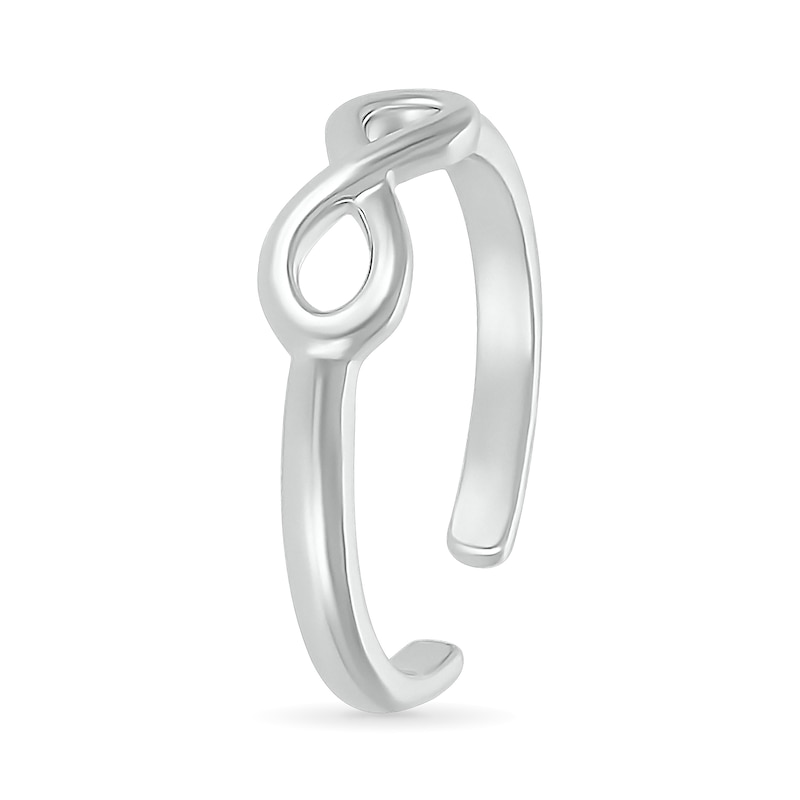 Main Image 2 of Sideways Infinity Symbol Toe Ring in Sterling Silver