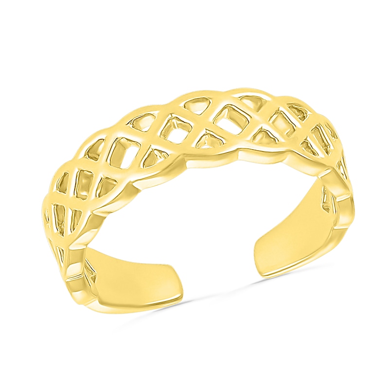 Main Image 1 of Lattice Toe Ring in 10K Gold