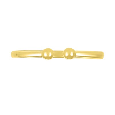 Polished Bead Wrap Toe Ring in 10K Gold