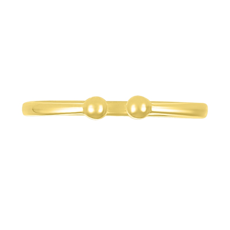 Polished Bead Wrap Toe Ring in 10K Gold