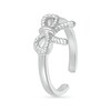 Thumbnail Image 2 of Rope Bow Knot Toe Ring in Sterling Silver