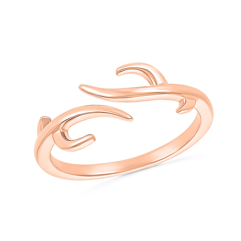 Main Image 1 of Antlers Wrap Toe Ring in 10K Rose Gold