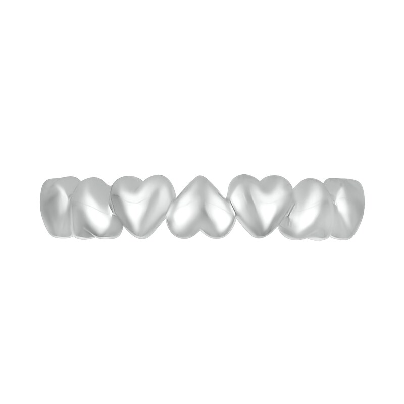 Main Image 3 of Alternating Hearts Toe Ring in Sterling Silver