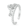 Thumbnail Image 2 of Heart Crown with Scrollwork Toe Ring in Sterling Silver