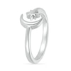 Thumbnail Image 2 of Crescent Moon and Star Wrap Toe Ring in Sterling Silver