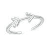 Thumbnail Image 1 of Sideways Arrow Toe Ring in 10K White Gold