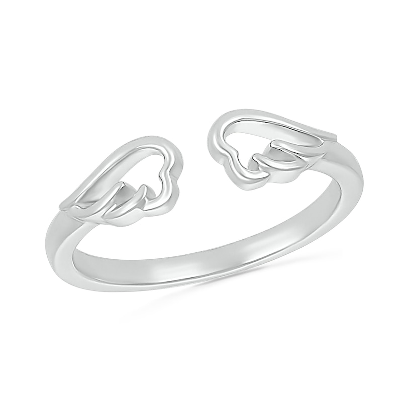 Angel Wings Wrap Toe Ring in 10K White Gold|Peoples Jewellers