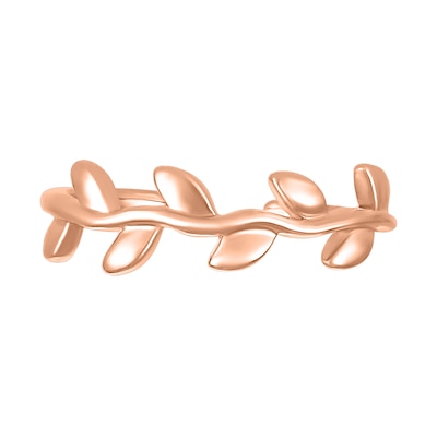 Leafy Vine Toe Ring in 10K Rose Gold