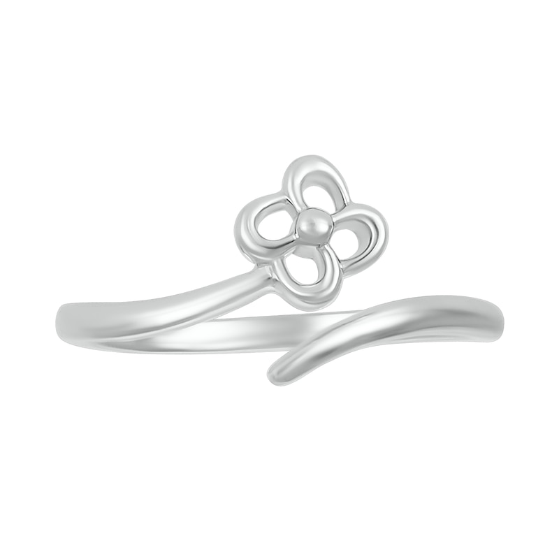Celtic-Style Flower Wrap Toe Ring in Sterling Silver