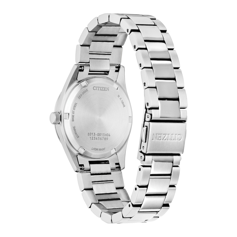 Main Image 3 of Ladies' Citizen Eco-Drive® Diamond Accent Silver-Tone Watch with Light Blue Dial (Model: EW2700-54L)