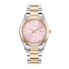 Thumbnail Image 0 of Ladies' Citizen Eco-Drive® Diamond Accent Rose Two-Tone Watch with Pink Dial (Model: EW2706-58X)