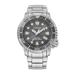 Men's Citizen Eco-Drive® Promaster Marine Watch with Sunray Grey Dial (Model: BN0167-50H)