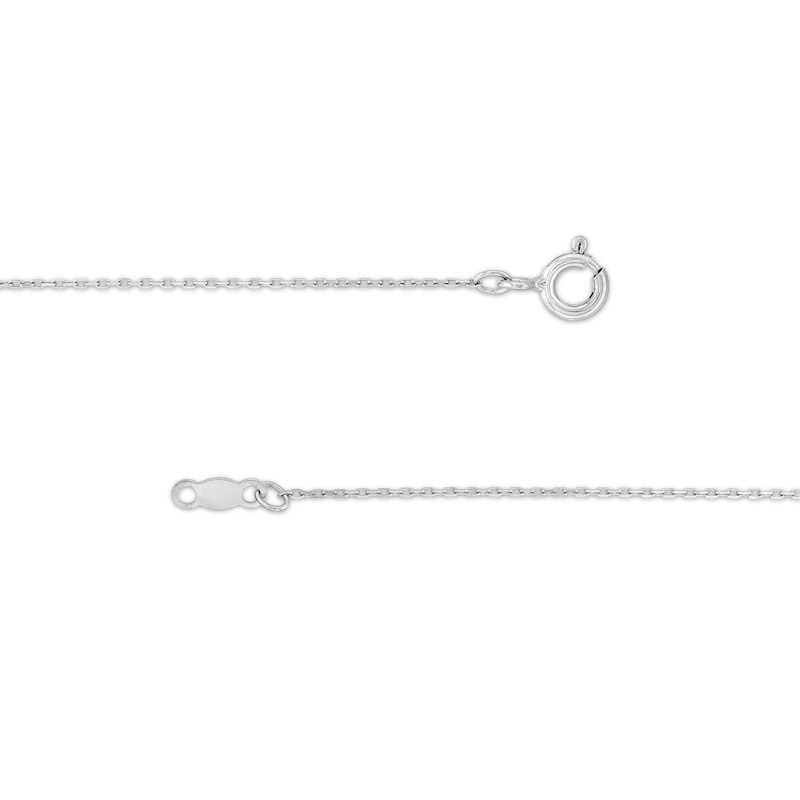 Main Image 3 of 0.50 CT. T.W. Diamond Frame Pendant in 10K White Gold (J/I3)