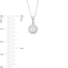 Thumbnail Image 4 of 0.50 CT. T.W. Diamond Frame Pendant in 10K White Gold (J/I3)