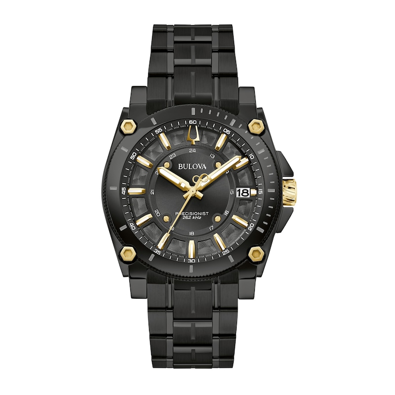 Men's Bulova Icon Black IP Watch with Black Dial (Model: 98B408)|Peoples Jewellers