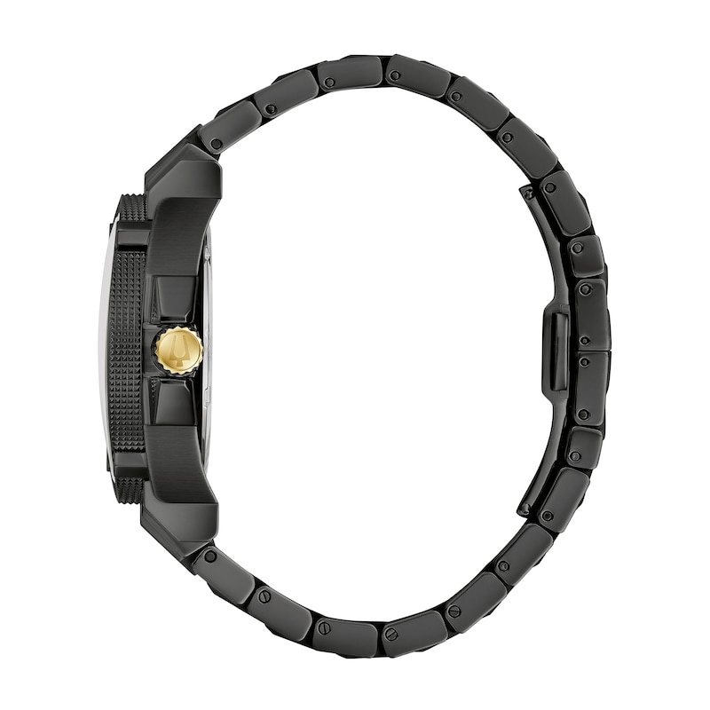 Main Image 2 of Men's Bulova Icon Black IP Watch with Black Dial (Model: 98B408)
