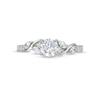 Thumbnail Image 4 of 0.80 CT. T.W. Diamond Vine Cascading Engagement Ring in 14K White Gold (I/I2)