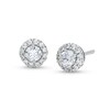 Thumbnail Image 1 of 0.50 CT. T.W. Diamond Frame Stud Earrings in 10K White Gold (J/I3)