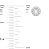 Thumbnail Image 3 of 0.50 CT. T.W. Diamond Frame Stud Earrings in 10K White Gold (J/I3)