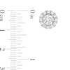Thumbnail Image 3 of 1.00 CT. T.W. Diamond Frame Stud Earrings in 10K White Gold (J/I3)