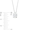 Thumbnail Image 3 of 1.00 CT. Certified Lab-Grown Diamond Solitaire Pendant in 14K White Gold (I/SI2)