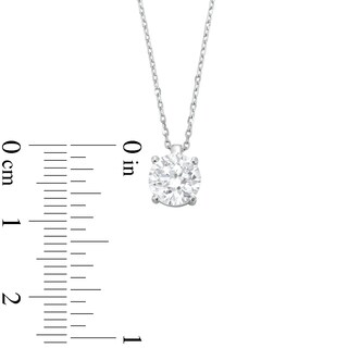 CT. Certified Lab-Created Diamond Solitaire Pendant in 14K White Gold (I/SI2