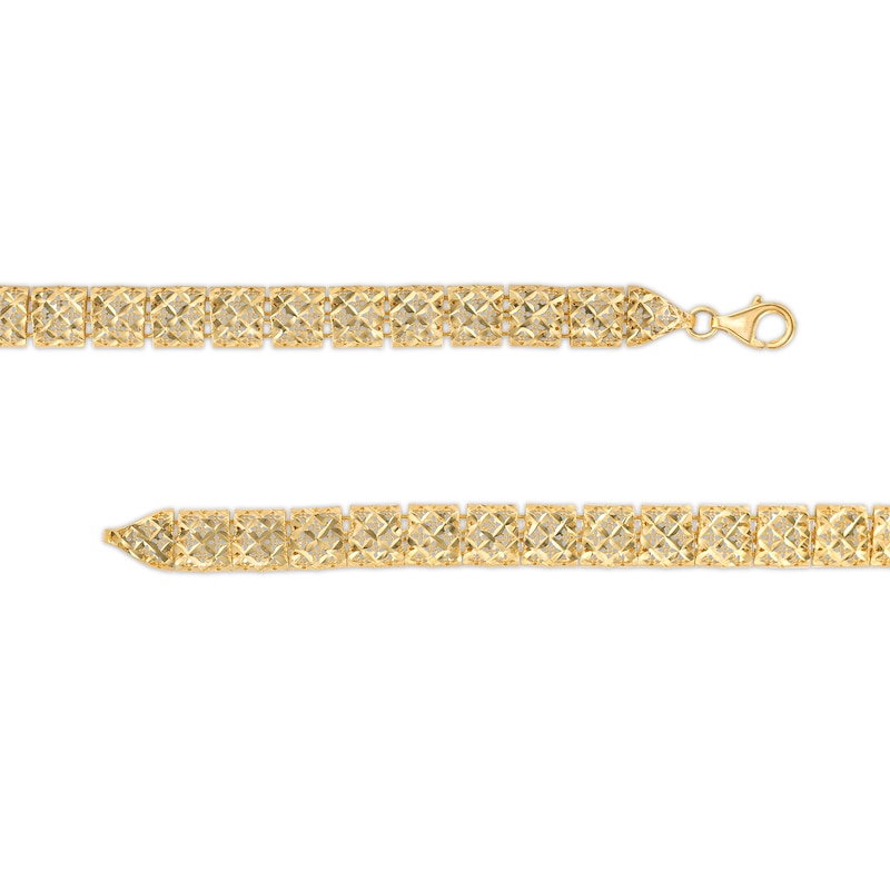 Main Image 2 of 6.2mm Diamond-Cut Chain Necklace in 10K Gold - 18"