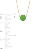8.0mm Jade Ball Necklace and Stud Earrings Set in 14K Gold
