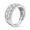 Thumbnail Image 4 of 1.25 CT. T.W. Certified Lab-Grown Diamond Herringbone Pattern Band in 14K White Gold (F/SI2)