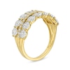 Thumbnail Image 3 of 1.00 CT. T.W. Diamond Miracle Double Row Band in 10K Gold
