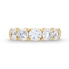 Thumbnail Image 3 of 1.20 CT. T.W. Diamond Miracle Five Stone Band in 10K Two-Tone Gold