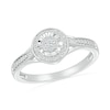 Thumbnail Image 1 of 0.116 CT. T.W. Diamond Frame Ring in Sterling Silver