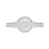 Thumbnail Image 2 of 0.116 CT. T.W. Diamond Frame Ring in Sterling Silver