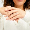 Thumbnail Image 2 of Diamond Accent "X" Flower Band in 10K Rose Gold